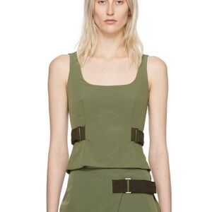 MIAOU Green Leila Tank Top, size Small